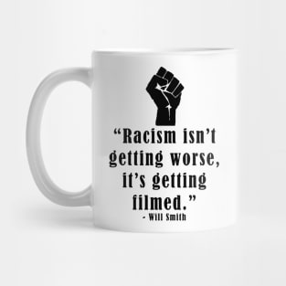 Racism is getting filmed Mug